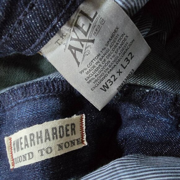 NWT AXEL MFG CO (32X32) Blue Denim Slim Boot - Picture 6 of 7